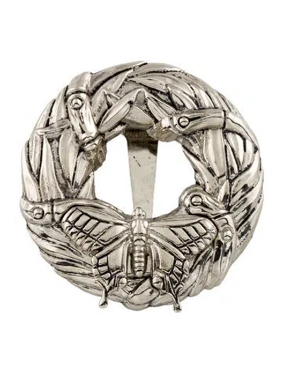 Pre-owned John Hardy Butterfly Wreath Dress Clip In Multi