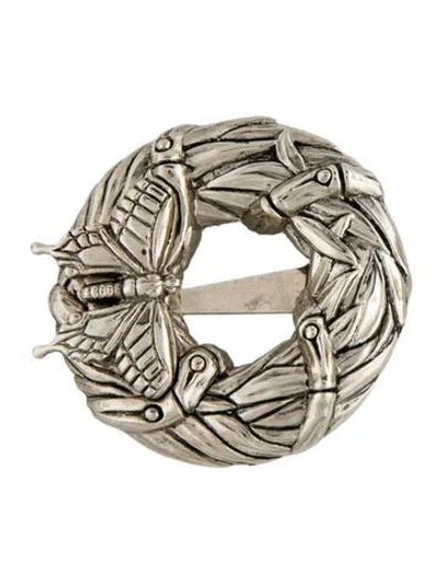 Pre-owned John Hardy Butterfly Wreath Dress Clip In Multi