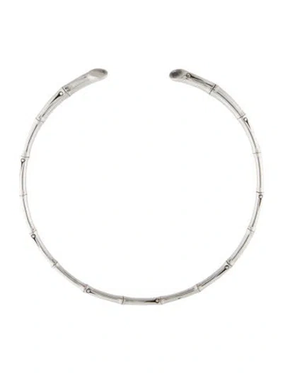 Pre-owned John Hardy Buy Bamboo Wear Bamboo Choker Necklace, 14" In Multi