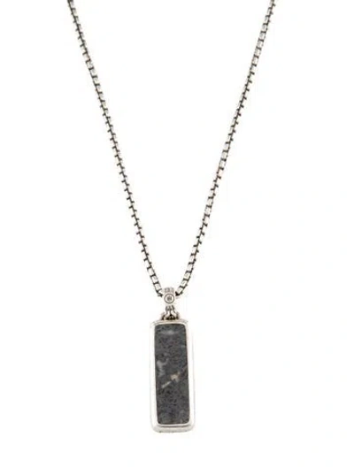 Pre-owned John Hardy Calcite Pendant Necklace, 26" In Multicolor