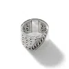 John Hardy Carved Chain Band Ring In Silver