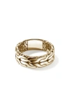 John Hardy Carved Chain Band Ring, Sterling Silver In Gold