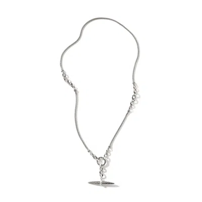 John Hardy Carved Chain Drop Necklace