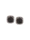 John Hardy Classic Chain Square Earrings In Silver
