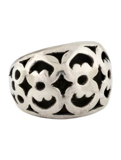 Pre-owned John Hardy Carved Dome Ring In Multi