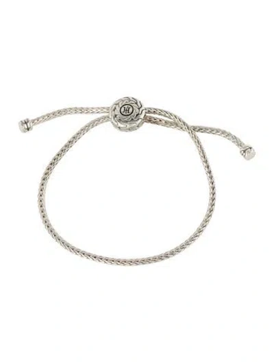 Pre-owned John Hardy Chain Pull Through Bracelet, 10" In Multi