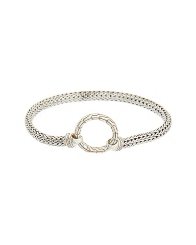 John Hardy Chain Silver Station Bracelet In Metallic