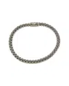 John Hardy Chain Silver Woven Bracelet In Metallic