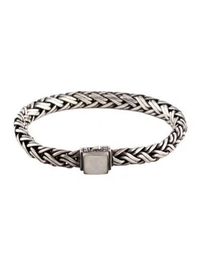 Pre-owned John Hardy Chalcedony Link Bracelet, 6.75" In Multicolor