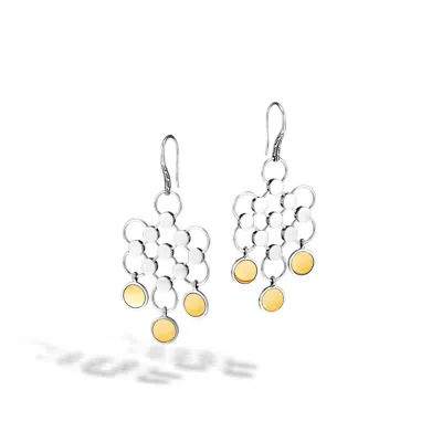 John Hardy Dot Chandelier Earring In Silver And Gold