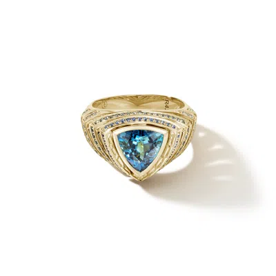 John Hardy Cinta Classic Chain Ring In Gold