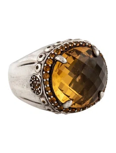 Pre-owned John Hardy Citrine Cocktail Ring In Multicolor