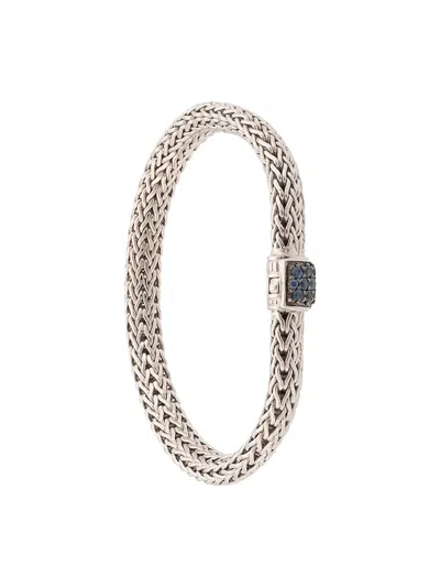 John Hardy Classic Chain 6.5mm Sapphire Pavé Bracelet In Silver