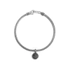 John Hardy Classic Chain Black Sapphire And Spinel Sterling Silver Charm Bracelet - Bbs903904blsbnxm In Silver-tone