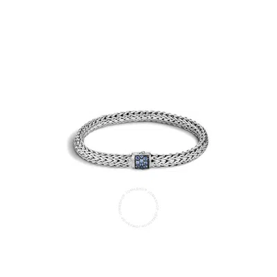 John Hardy Classic Chain Blue Sapphire Sterling Silver Bracelet - Bbs9042bspxum In Silver-tone