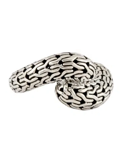 Pre-owned John Hardy Classic Chain Bypass Cocktail Ring In Multi
