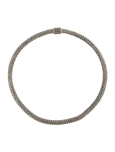 Pre-owned John Hardy Classic Chain Collar Necklace, 16" In Multi