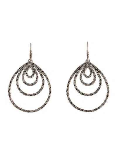 Pre-owned John Hardy Classic Chain Drop Earrings In Multicolor