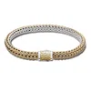 John Hardy Classic Chain Gold & Silver 6.5mm Reversible Icon Bracelet - Bz904rvxm In Silver-tone