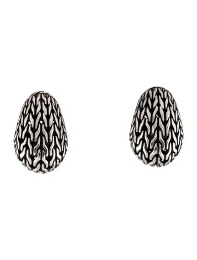 Pre-owned John Hardy Classic Chain Graduated Buddha Earclips In Multi