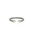 John Hardy Sterling Silver & 18k Yellow Gold Classic Chain Flex Cuff Bracelet In Silver-tone