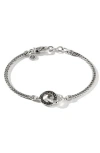 John Hardy Classic Chain Hammered Loop Bracelet In Black