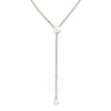 JOHN HARDY JOHN HARDY CLASSIC CHAIN HAMMERED SILVER STATION LARIAT DROP NECKLACE - NB999583X32