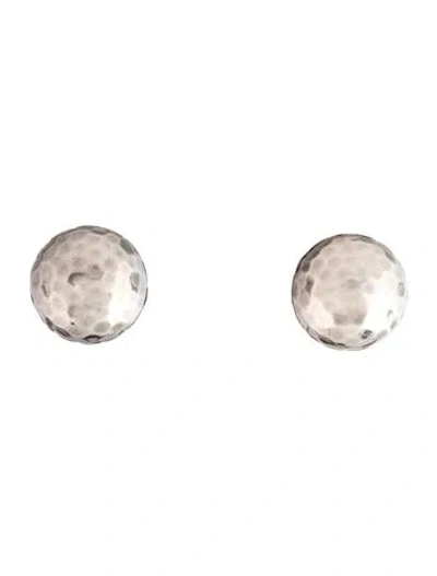 Pre-owned John Hardy Classic Chain Hammered Stud Earrings In Multicolor