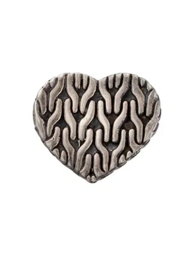 Pre-owned John Hardy Classic Chain Heart Pin In Multi