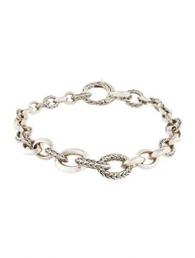 Pre-owned John Hardy Classic Chain Knife Edge Link Bracelet, 7" In Multi