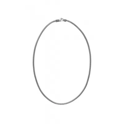 John Hardy Classic Chain Mini Oval Sterling Silver Necklace - Nb92cx16 In Silver-tone