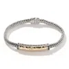 John Hardy Classic Chain Palu Two-tone Bracelet | 5mm Size M In Silver