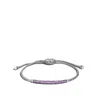 John Hardy Classic Chain Pull Through Pavé Station Bracelet In Amethyst