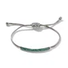 John Hardy Classic Chain Pull Through Pavé Station Bracelet In Emerald