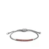 John Hardy Classic Chain Pull Through Pavé Station Bracelet In Garnet