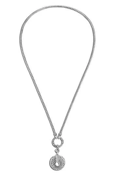 John Hardy Classic Chain Radial Amulet Necklace In Pattern