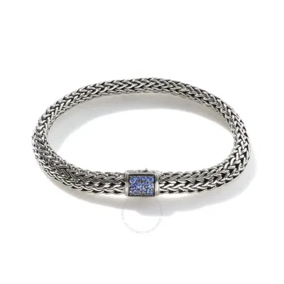 John Hardy Classic Chain Reversible Bracelet Size Medium - Bbs90422rvbls2bspxum In Burgundy
