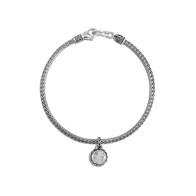 John Hardy Classic Chain Round Charm Bracelet With Diamonds