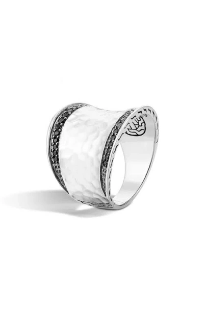 John Hardy Classic Chain Saddle Ring In Silver