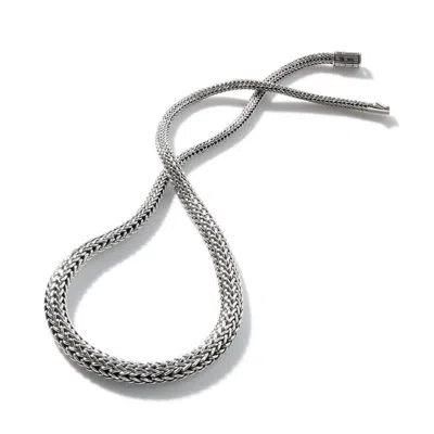 John Hardy Classic Chain Silver Graduated Necklace 18 Inch - Nb999695x18 In Silver-tone
