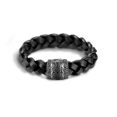 John Hardy Classic Chain Station Bracelet In Treated Black Sapphire