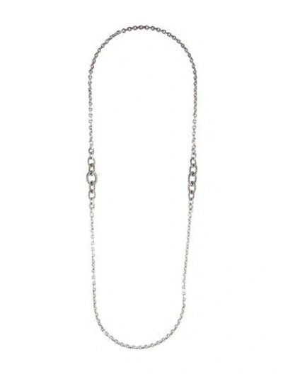 Pre-owned John Hardy Classic Chain Station Necklace, 36" In Multi