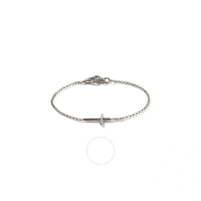 John Hardy Classic Chain Sterling Silver Cross Bracelet - Bb900013xum In Silver-tone