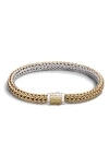 JOHN HARDY JOHN HARDY CLASSIC CHAIN TWO-TONE SMALL REVERSIBLE BRACELET