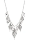 John Hardy Sterling Silver Classic Chain Wave Frontal Necklace, 16"