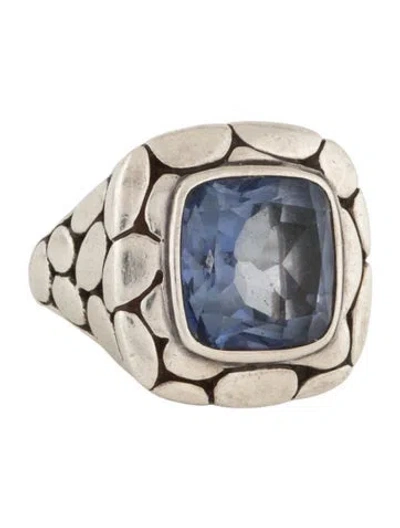 Pre-owned John Hardy Coated Topaz Batu Kali Cocktail Ring In Multi