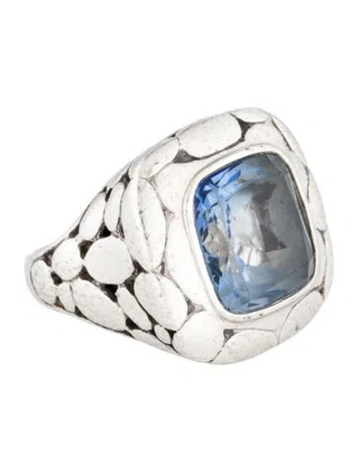 Pre-owned John Hardy Coated Topaz Batu Kali Ring In Multi