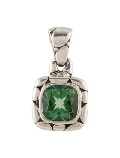 Pre-owned John Hardy Coated Topaz Kali Pendant, 1" In Multi