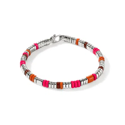 John Hardy Colorblock Bracelet In Silver