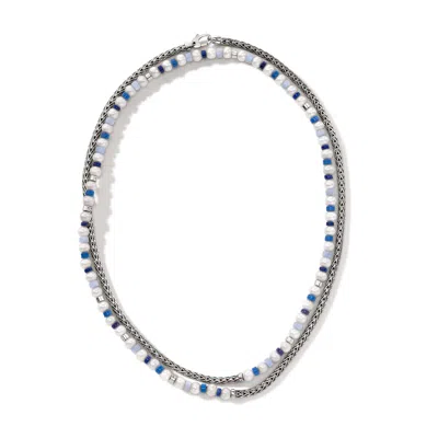John Hardy Colorblock Pearl 3.5mm Necklace In Silver